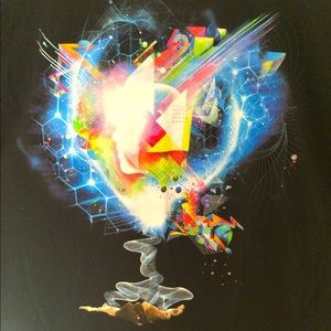 Black graphic T-shirt Imaginary Foundation Design